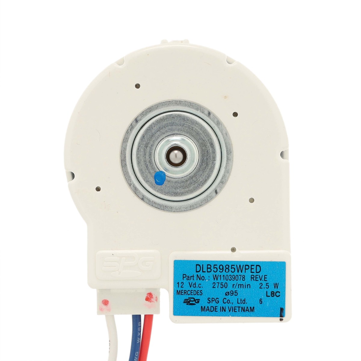 W11109595 - Genuine OEM Whirlpool Refrigerator Evaporator Fan Motor
